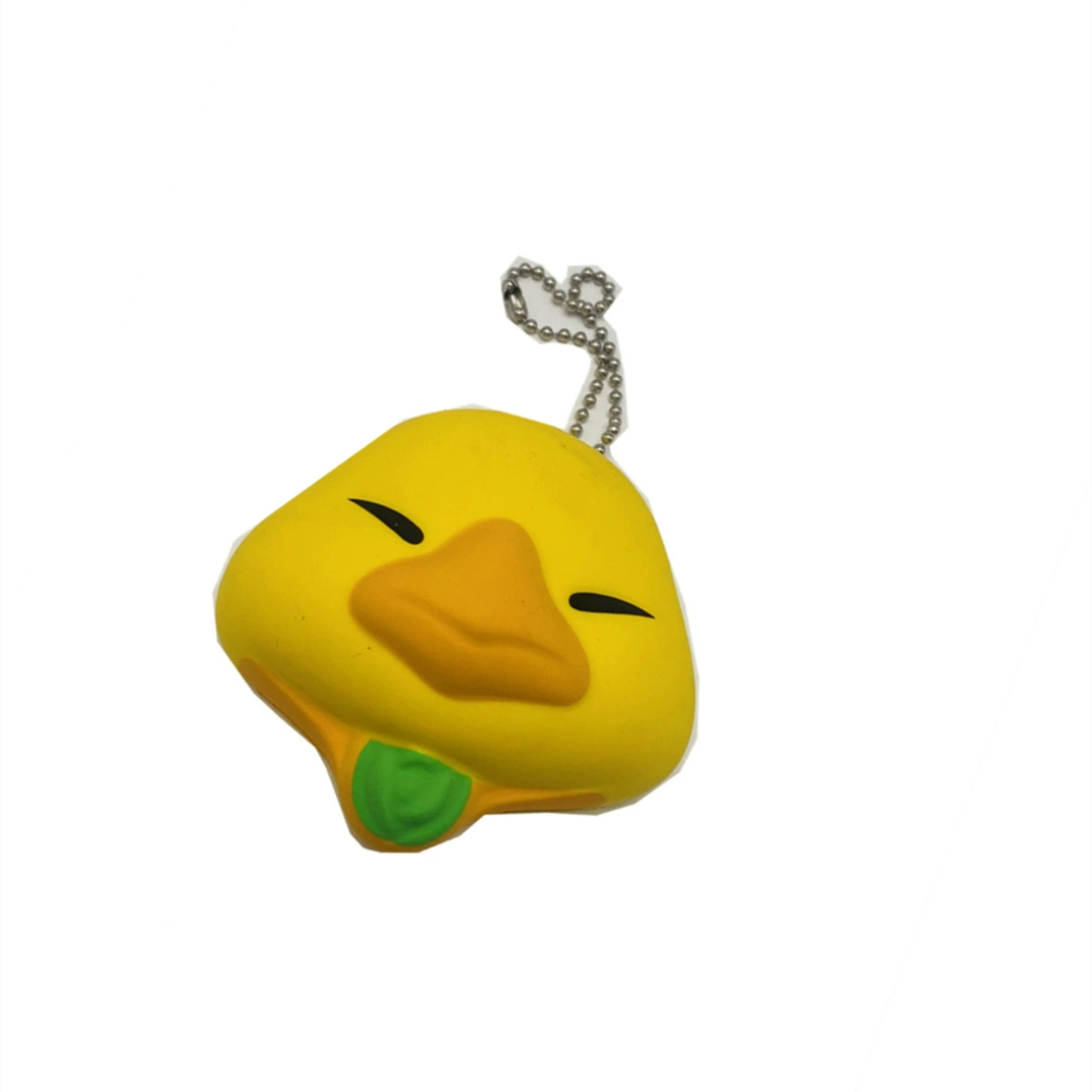 B.Duck, polyurethane realistic pendant, soft squish, toy, duck