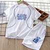 Children's uniform, set, quick dry shorts, sports suit, with short sleeve, Korean style, suitable for teen, children's clothing