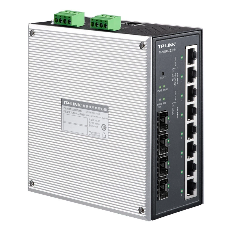 TP-LINK TL-SG5412 Промышленный класс Circle Circle сеть Второго уровня управление сетью Industrial Switch гигабитная сеть Tube Edition