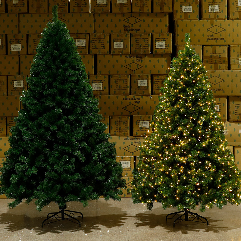 Shengyuan nuevo tamaño completo cifrado PVC decoración del árbol de Navidad hotel interior y exterior gran decoración del árbol de Navidad al por mayor