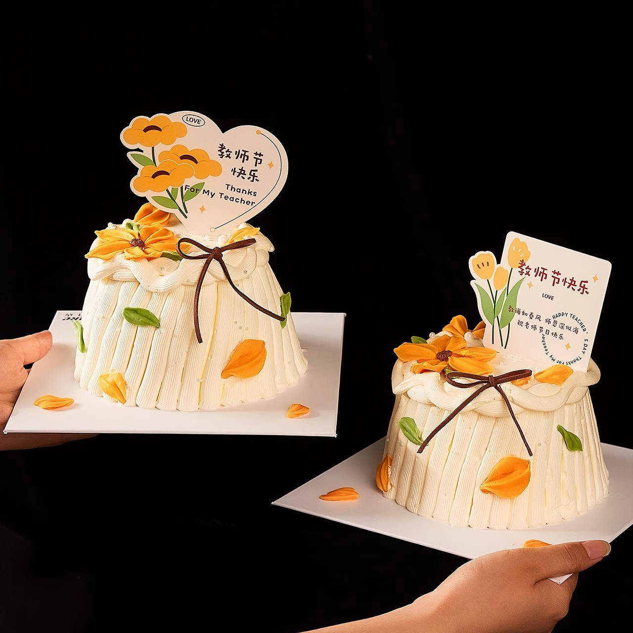 Decoración de pastel del día del maestro en línea de color red raspador flor molde de silicona amor tarjeta en forma de corazón horneado inserto