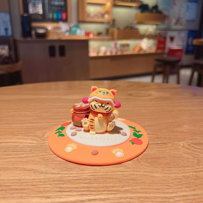 老虎硅胶杯盖咖啡杯防尘盖子卡通松鼠圆形杯盖陶瓷杯盖配件|undefined