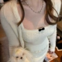 少女法式花型甜美吊带