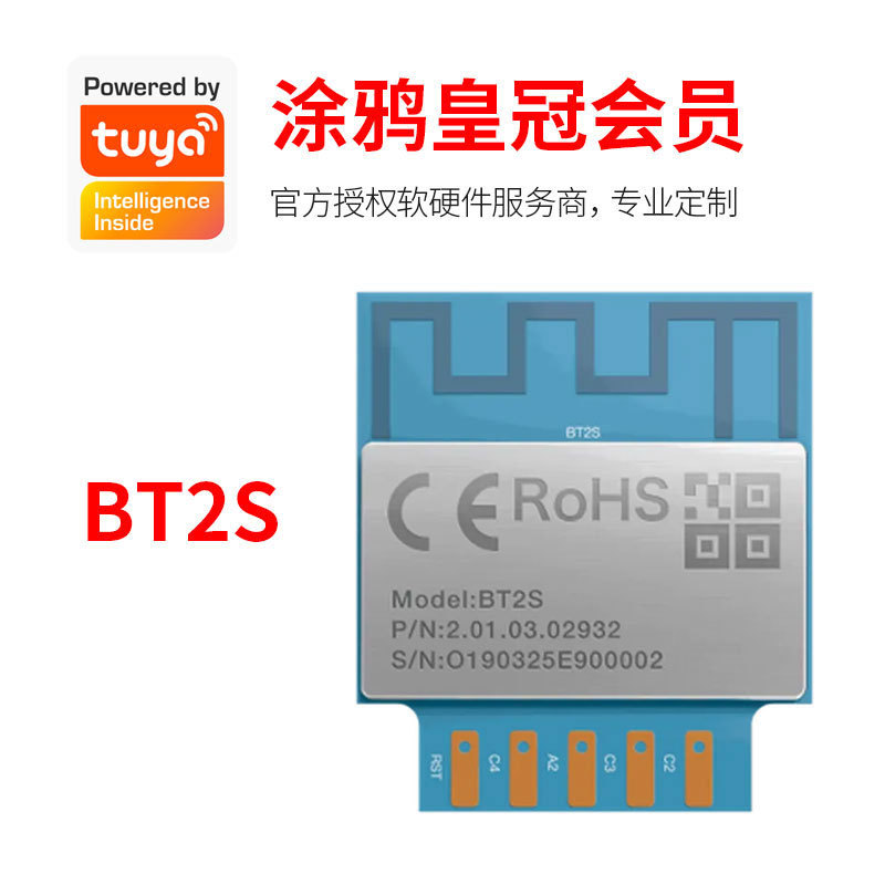 涂鸦智能开发低功耗嵌入式 BT2S 蓝牙模组智能LED家居应用处理器