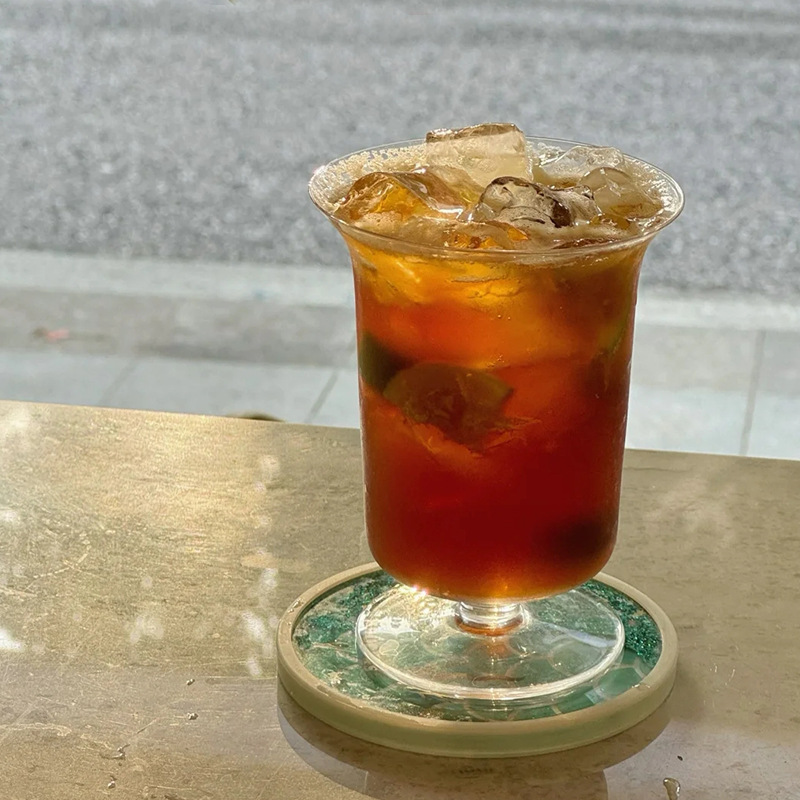 Taza de jugo de taza de café de nicho coreano taza de bebida fría taza de agua de burbujas taza de boca ancha