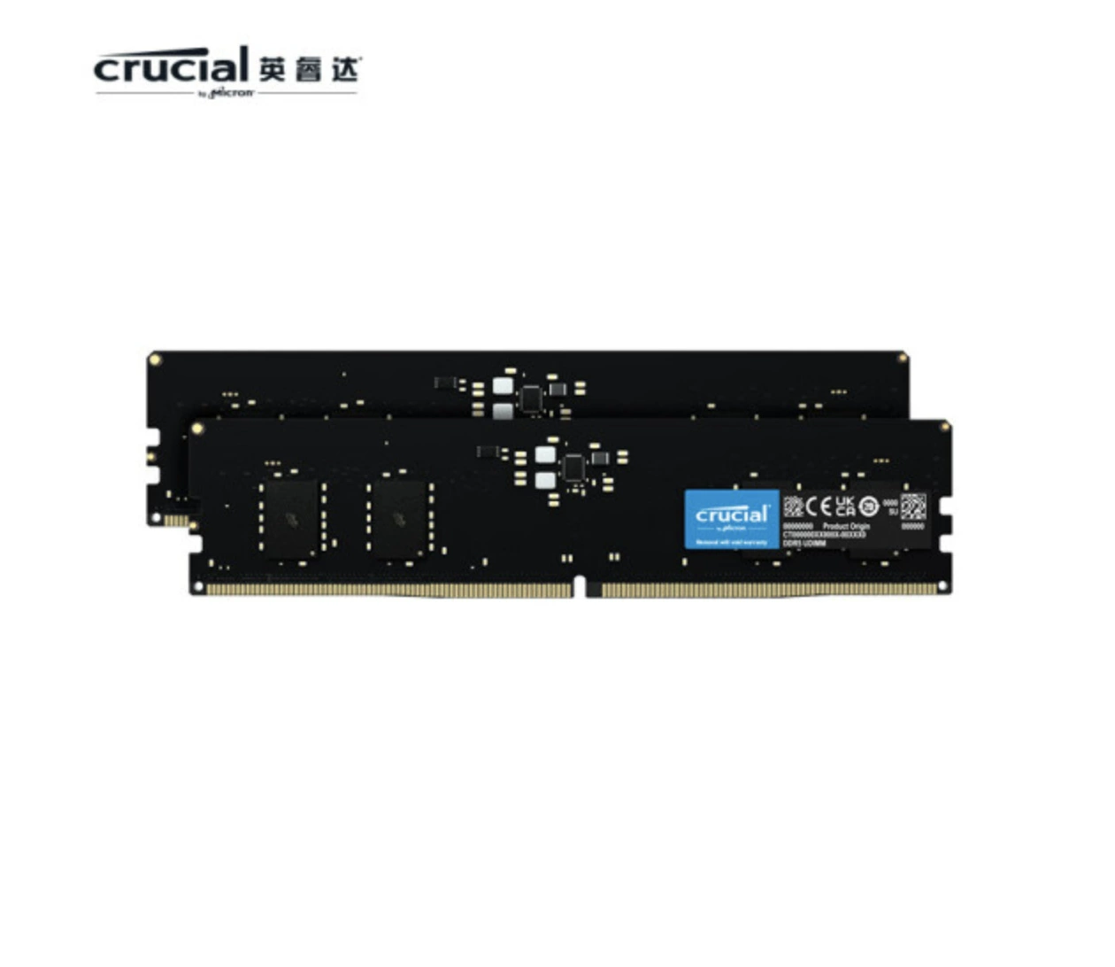 Оперативная память Crucial DDR5 для ПК, 16–32 ГБ, 4800–5600 МТ/с, UDIMM