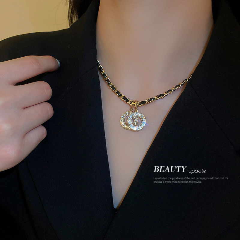 Fashion Heart Shape Pu Leather Handmade Womenu0027S Pendant Necklace 1 Piece