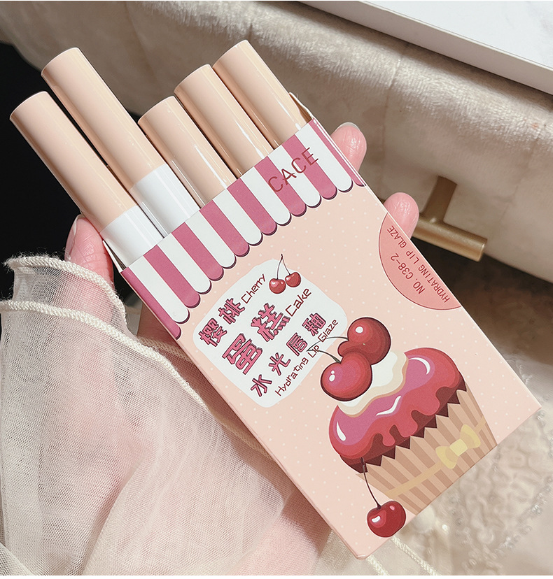 CACE Cherry Cake Mirror Water Gloss Lip Gloss Velvet Matte Lip Paste Easy to color, affordable factory wholesale undefined
