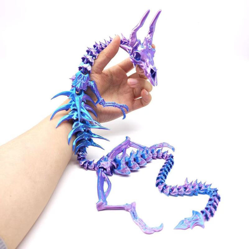 3D打印关节龙骨龙新款摆挂件手办骨架龙骸关节可活动生日礼物送人|undefined