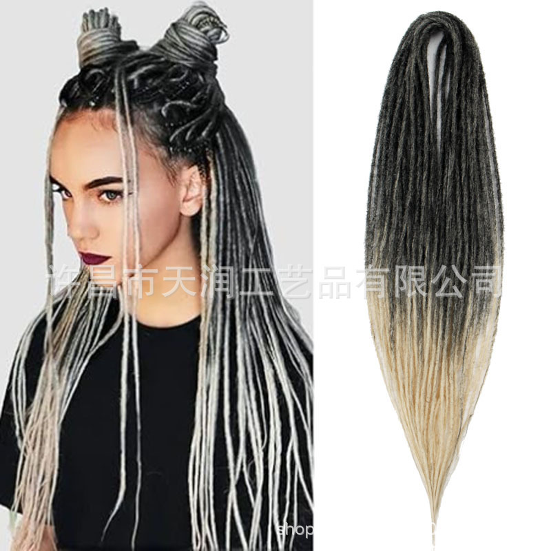 European and American Manufacturers Direct Supply of Chemical Fiber Crochet Wigs, Dreadlock Double Tails, Dreadlock Doubleend Wigs