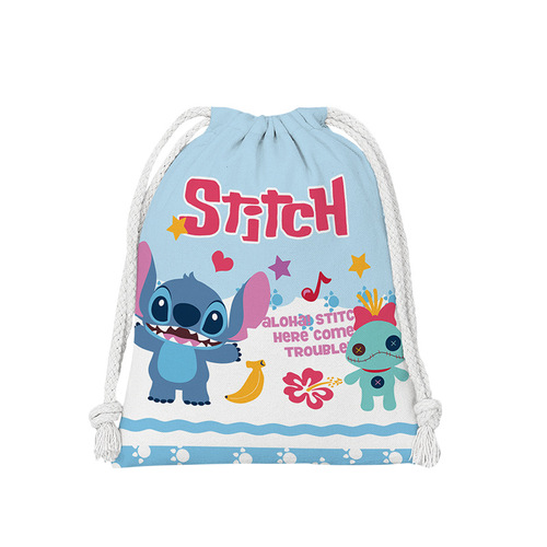 History: Put the zipper bag into the small cartoon cloth bag for students to store miscellaneous items, makeup bag, portable toothbrush bag