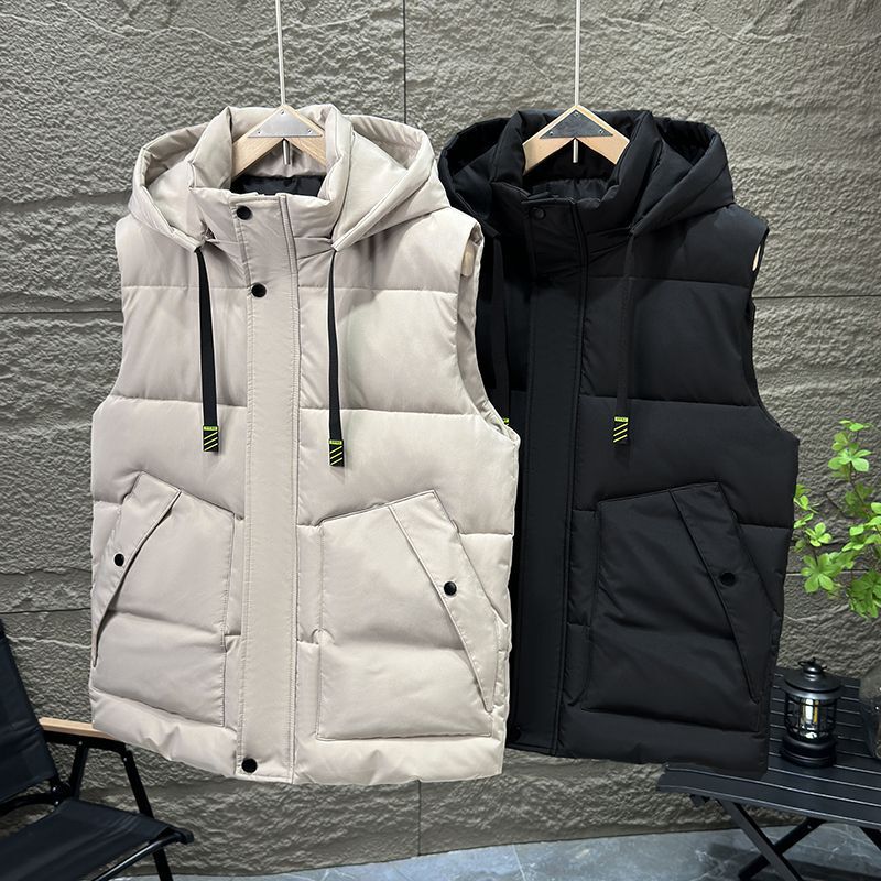 13 Autumn and Winter down Cotton Vest 12 Boys Vest Vest 14 Teenagers 15 Years Old Junior High School Student Men's Jacket