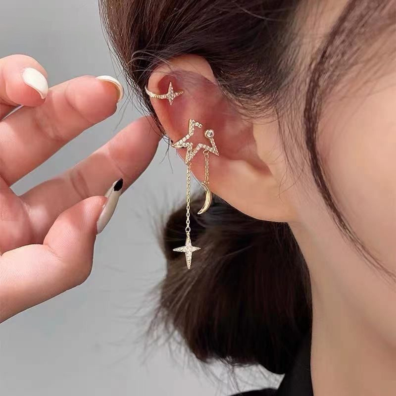 asymmetrical-star-moon-ear-clips-piercing-bone-clip-ins-style-internet-celebrity-tassel-earrings-high-end-feel-womens-jewelry asymmetrical-star-moon-ear-clips-piercing-bone-clip-ins-style-internet-celebrity-tassel-earrings-high-end-feel-womens-jewelry