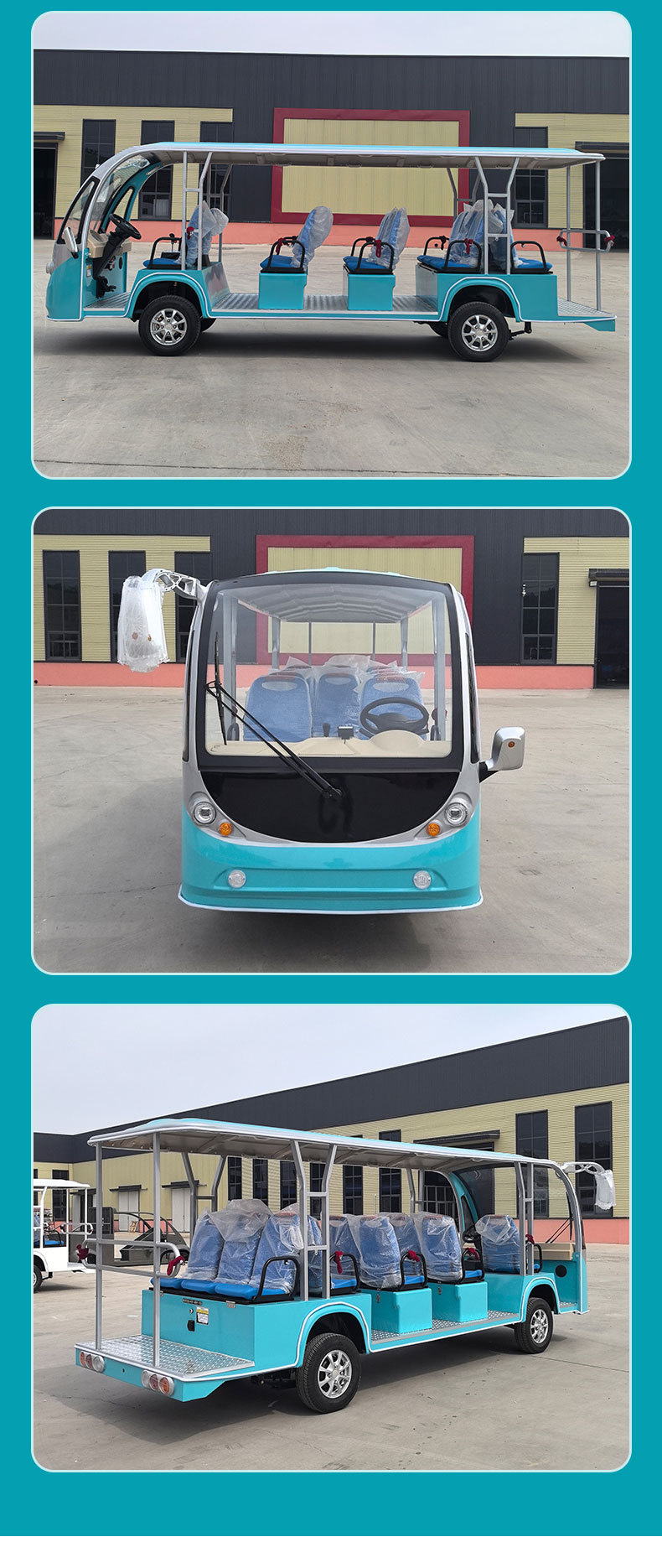 Customized Electric Sightseeing Vehicles, Electric Shuttles for Tourist Areas, Open-Top Electric Sightseeing Vehicles for Hotel and Real Estate Receptions