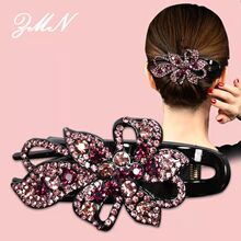 网红新款发夹子韩国后脑勺盘发器水钻发夹发饰妈妈发饰抓夹饰品