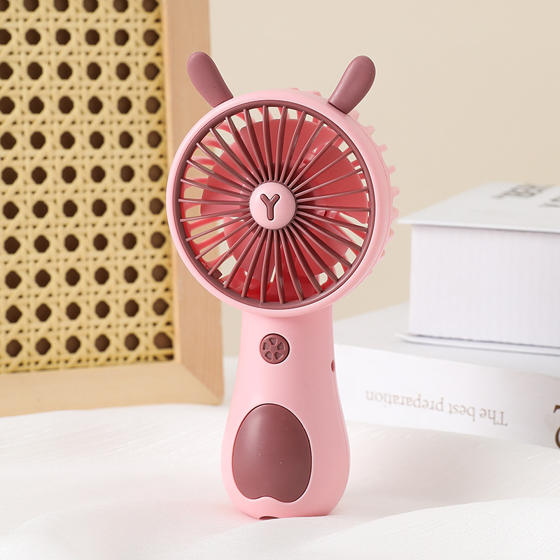 小型ファン卸売ポータブルハンドヘルド USB ミニ漫画充電学生広告小型ファン工場印刷ロゴ|undefined