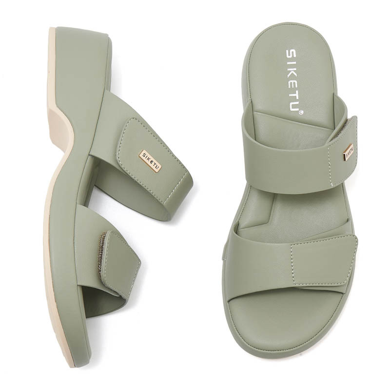 222-4 Nueva primavera y verano de 2025 Amazon velcro casuales antideslizante playa de pendiente zapatillas de tamaño grande