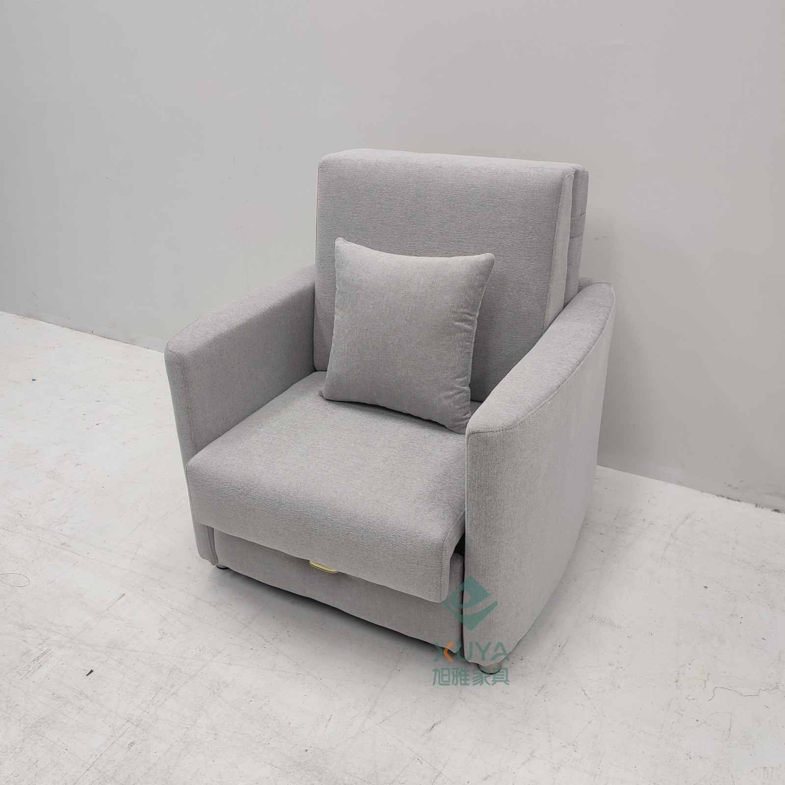 Moderno simple plegable multifuncional sofá cama de almacenamiento de una sola persona tecnología de tela de oficina almuerzo sofá cama