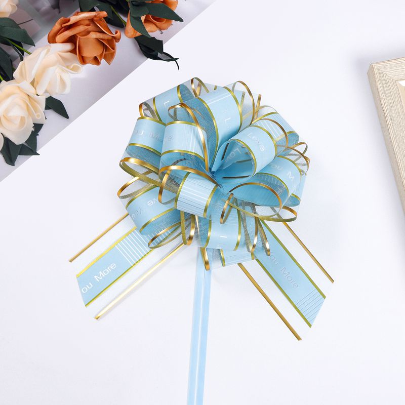 Cross-border 50 hilo de nieve grande confesión esférica mano tirar flor boda equipo coche puerta decoración caja de regalo embalaje flor bola bombeo flor