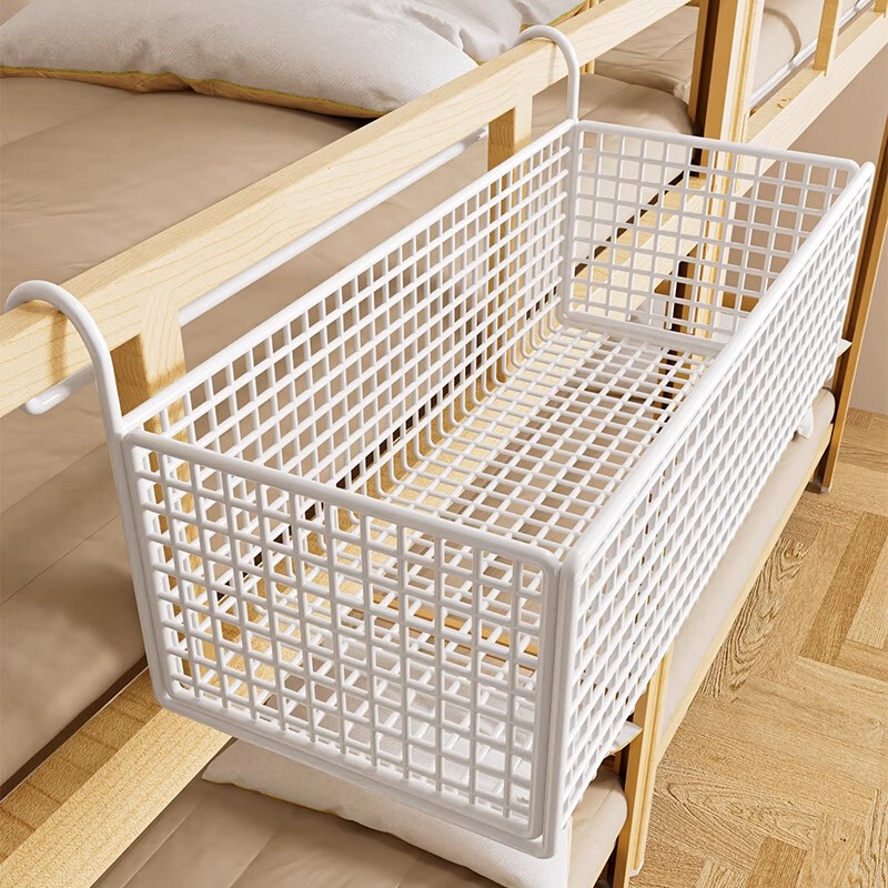 Dormitory Bedside Hanging Basket Bedside Storage Rack Without Punching College Students Bunk Bed Snack Rack Dormitory Storage Basket Tools