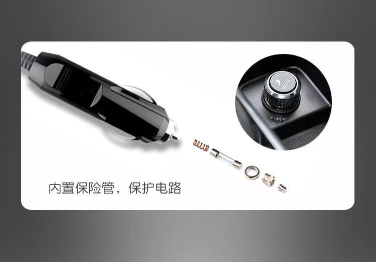 Portable Car Air Pump Multi-Functional Car Pruci Air Pump Double-Cylinder Electric Tire Car