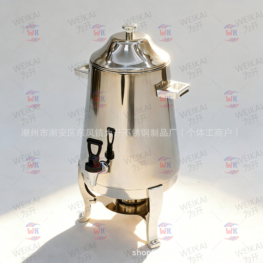 Buffet de trípode de café de acero inoxidable con calefacción eléctrica y aislamiento térmico trípode de leche cubo de jugo comercial juice Dispenser