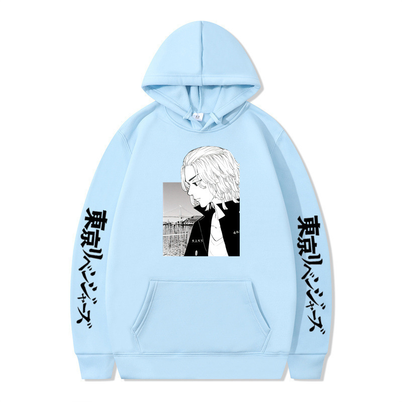 2025 New Japanese Anime Tokyo Revengers Manjiro Mike Men's Hoodie Sweatshirt in Stock Wholesale Long Sleeve