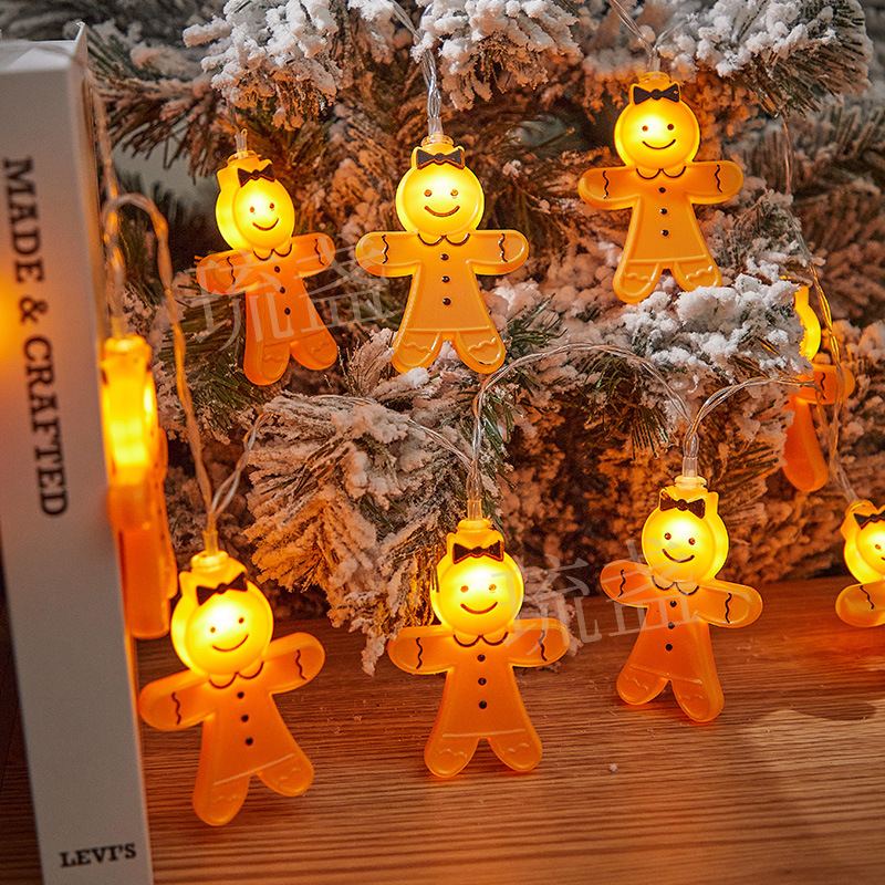 国境を越えた新製品は人のLEDランプよりクリスマス装飾ランプが祭りのled部屋の電池ビスケット人ランプが飾られている|undefined