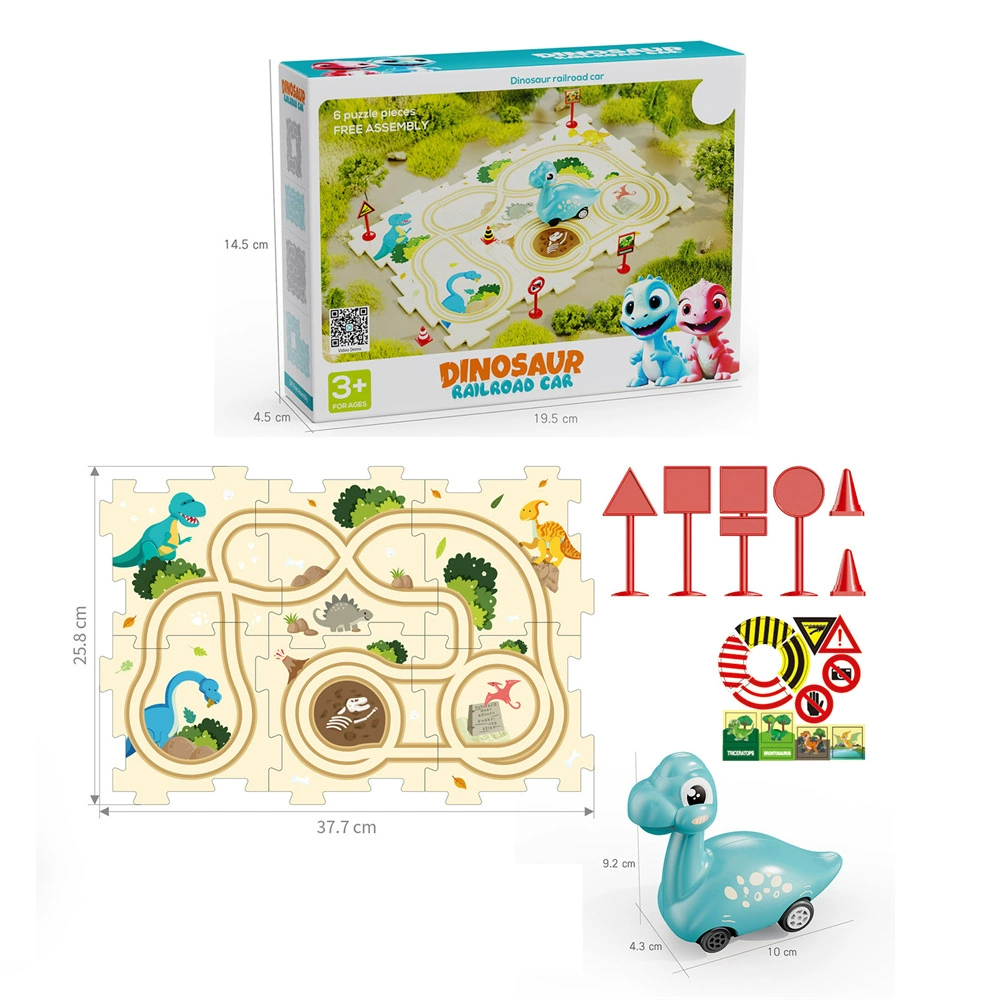 Dinosaur, electric constructor, brainteaser, subway, toy car, set, DIY, training