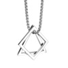 Necklace hip-hop style, fashionable pendant stainless steel, retro accessory for beloved, simple and elegant design