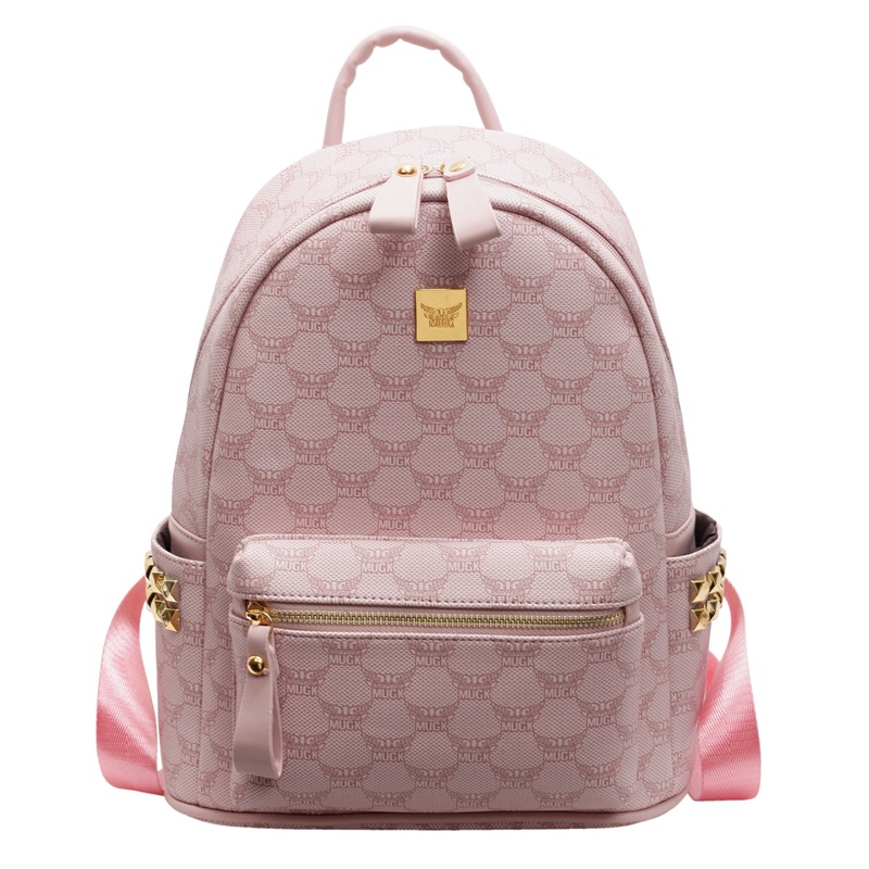 Mochila de estilo universitario de moda para mujeres 2025 nuevo viaje de viaje mochila de estudiantes adorable oso impresión mochila de moda