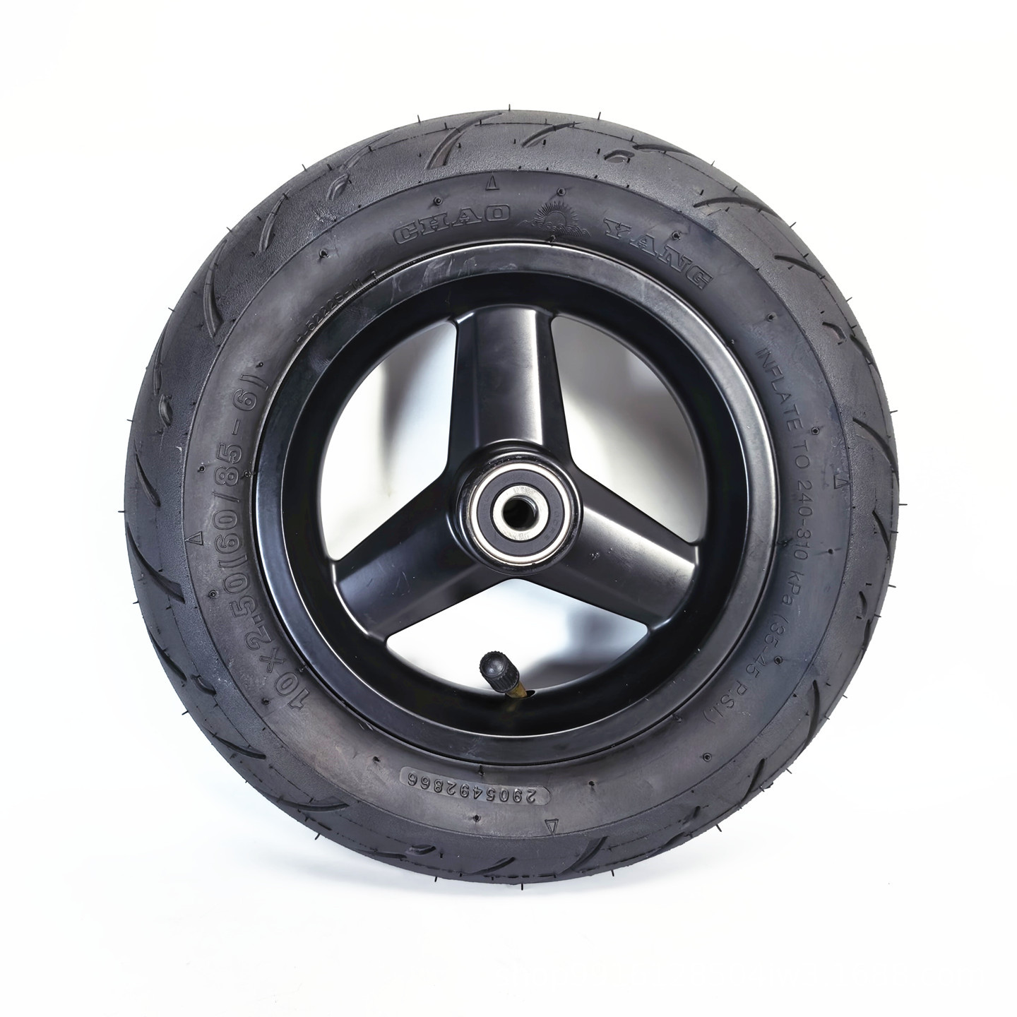 Chaoyang Tires 10inch Electric Scooter Replacement Inflatable Tire Wheel Assembly 10x2.50 Inner and Outer Tire Complete Wheel