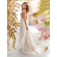 W 46136 Sexy V Neck Sleeves Lace Wedding Dress �Ը��ٽz��