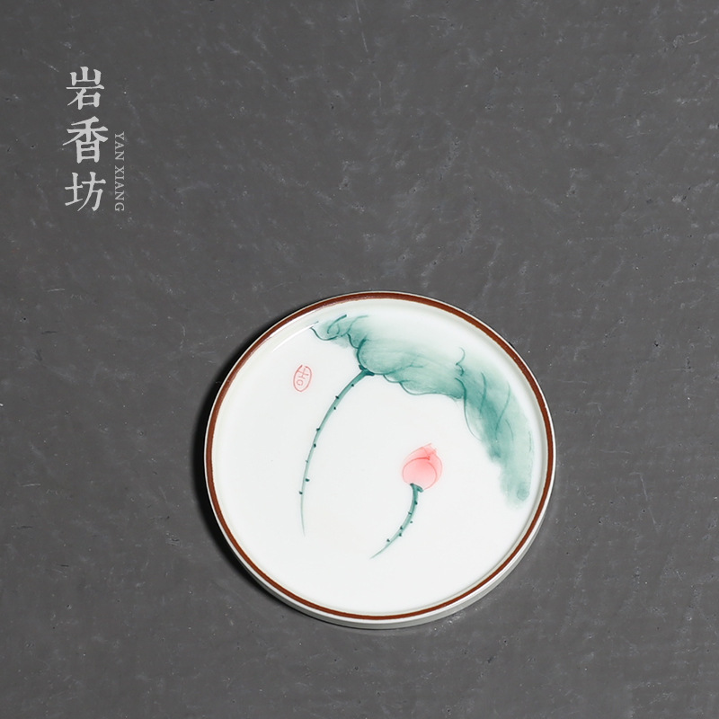 Pintado a mano de Pink Lotus-Coaster