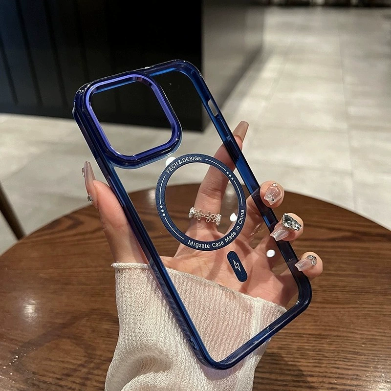 Apple, iPhone 15, прозрачный совместимый чехол, беспроводная зарядная защита, iPhone, 16promax
