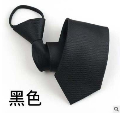 Moda hombre formal de negocios Rojo Negro profesional boda novio estilo coreano perezoso mano libre corbata