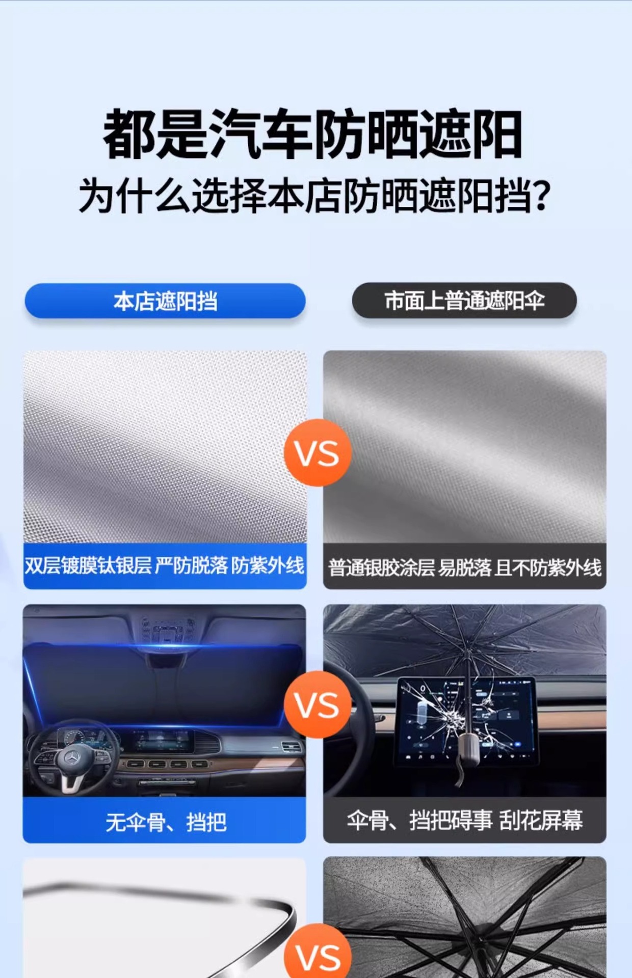 Car Sunshade Front Windshield Heat Insulation Sun Visor