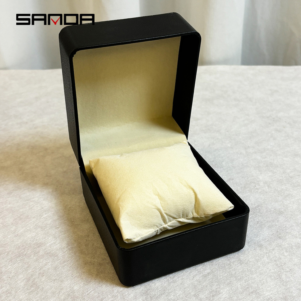 개별 가죽 상자 베개형 - 블랙