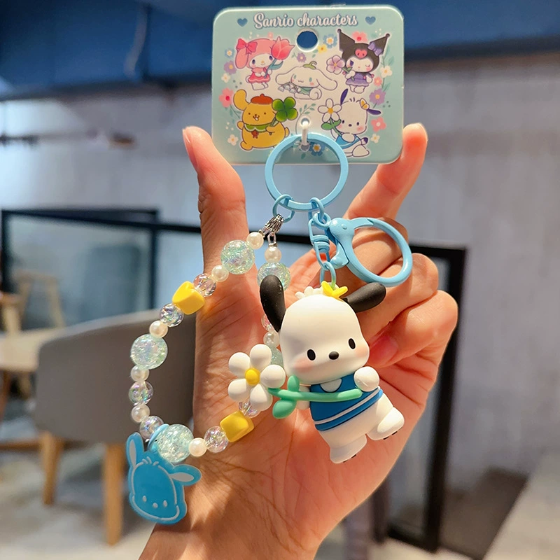 Плюшевый брелок Sanrio Hello Kitty, оригинал, мягкая подвеска 11×7.5 см, коллекционный талисман