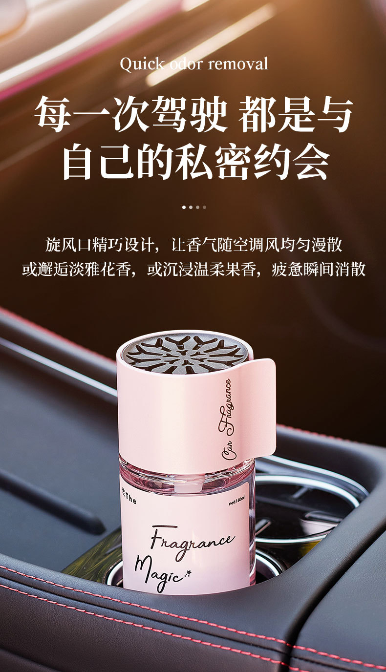 Car Aromatherapy 2026 New Model High-End Decorative Piece In-Car Fragrance Long-Lasting Scent Odor Removal Car Perfume