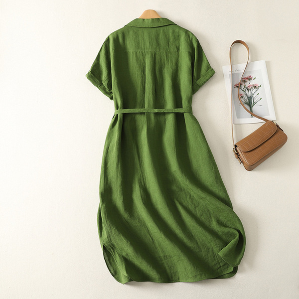 Retro green summer dress