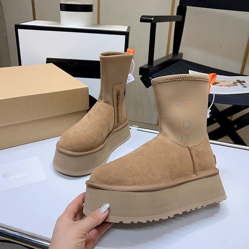 Winter high elastic high boots platform, for import