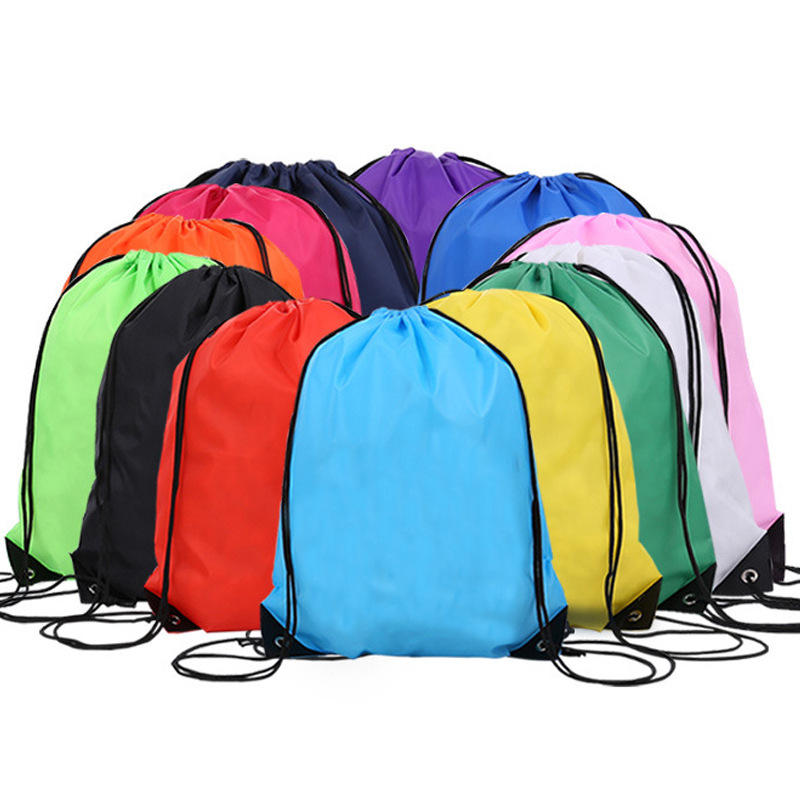 2025 Cross-border Bundle Pocket Drawstring Backpack Drawstring Competition Bag Men's and Women's Training Schoolbag Advertising Gift Bag