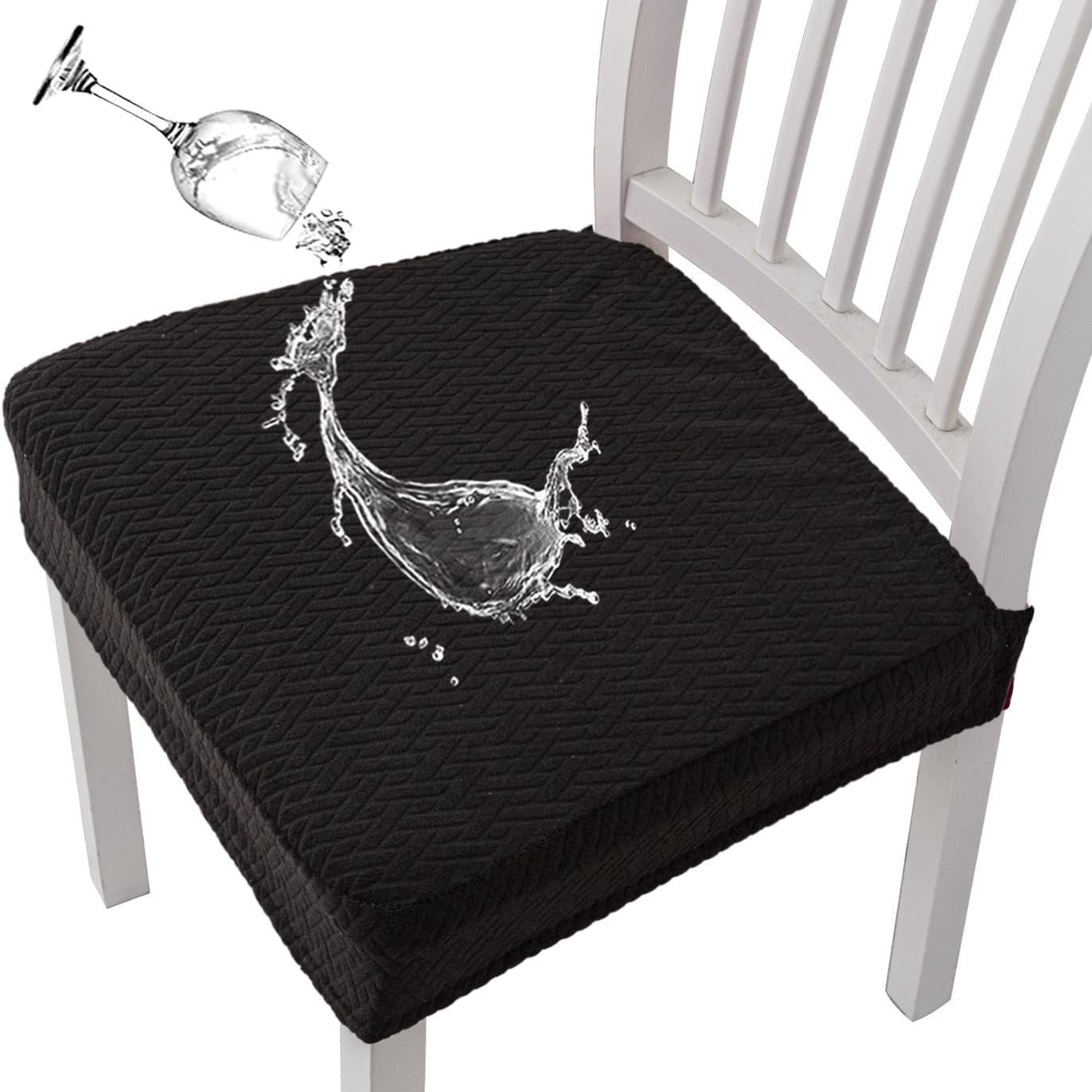 Funda de cojín de silla impermeable jacquard a cuadros largos cuatro estaciones cubierta de silla universal de una pieza cubierta de cojín de silla de hotel