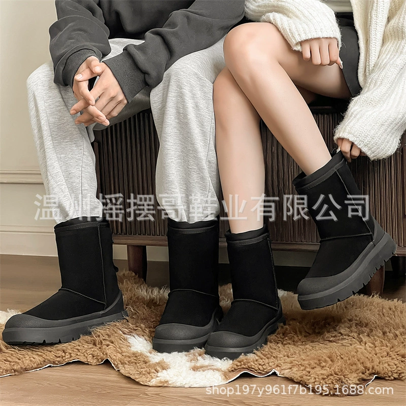 3339 средние сапоги для мужчин и женщин осенью и зимой