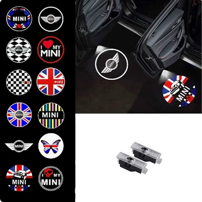 BMW Mini R56 R55 F55 F56 üçün qarşılama işığı, qapı döşəmə proyeksiyası dekorativ işıq
