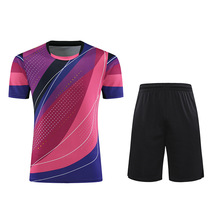 2023新款羽毛球服套装比赛训练队服学生运动服吸汗透气微弹可印字