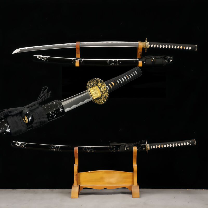 Longquan City's Integrated Forged Sword, Samurai Blade, Iaido Sword, Soil-Coated Blade, Polished Sword, Unsharpened