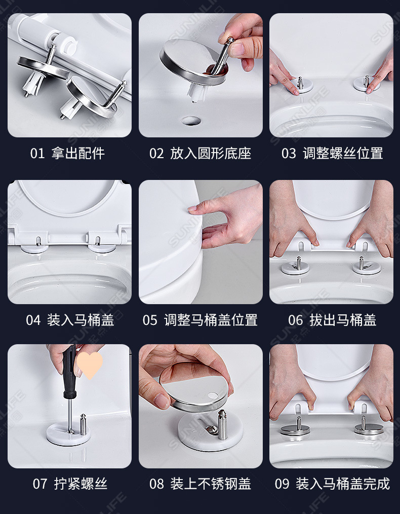 The starting point is like a super thickened toilet seat cover with dual gentle descent and low noise opening and closing universal pressure-resistant toilet seat cover undefined