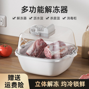 4-in-1 Household Meat Defroster Kitchen Detachable Rapid Food Steak Multifunctional Material Quick Defrosting